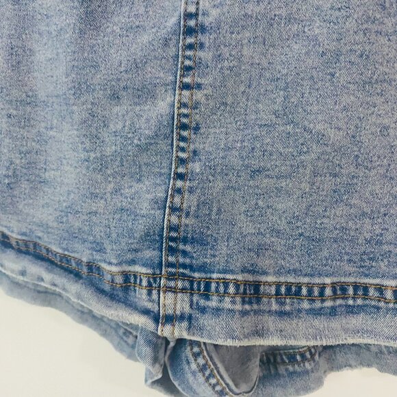 Classic Light Blue Denim Shorts – XL, Made in China - Picture 9 of 17
